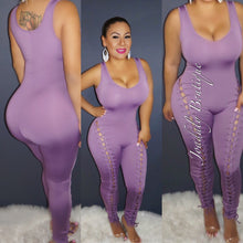 Load image into Gallery viewer, Lace Up Leg Jumpsuit