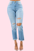 High Rise Boyfriend Jeans