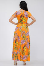 Load image into Gallery viewer, Orange Summer MAXI DRESS - PLUS SIZE
