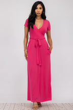 PINK MAXI DRESS - PLUS SIZE