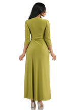 GREEN MAXI DRESS - PLUS SIZE