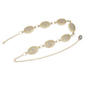 SOUTH WESTERN OVAL LINKED CONCHO CHAIN BELT