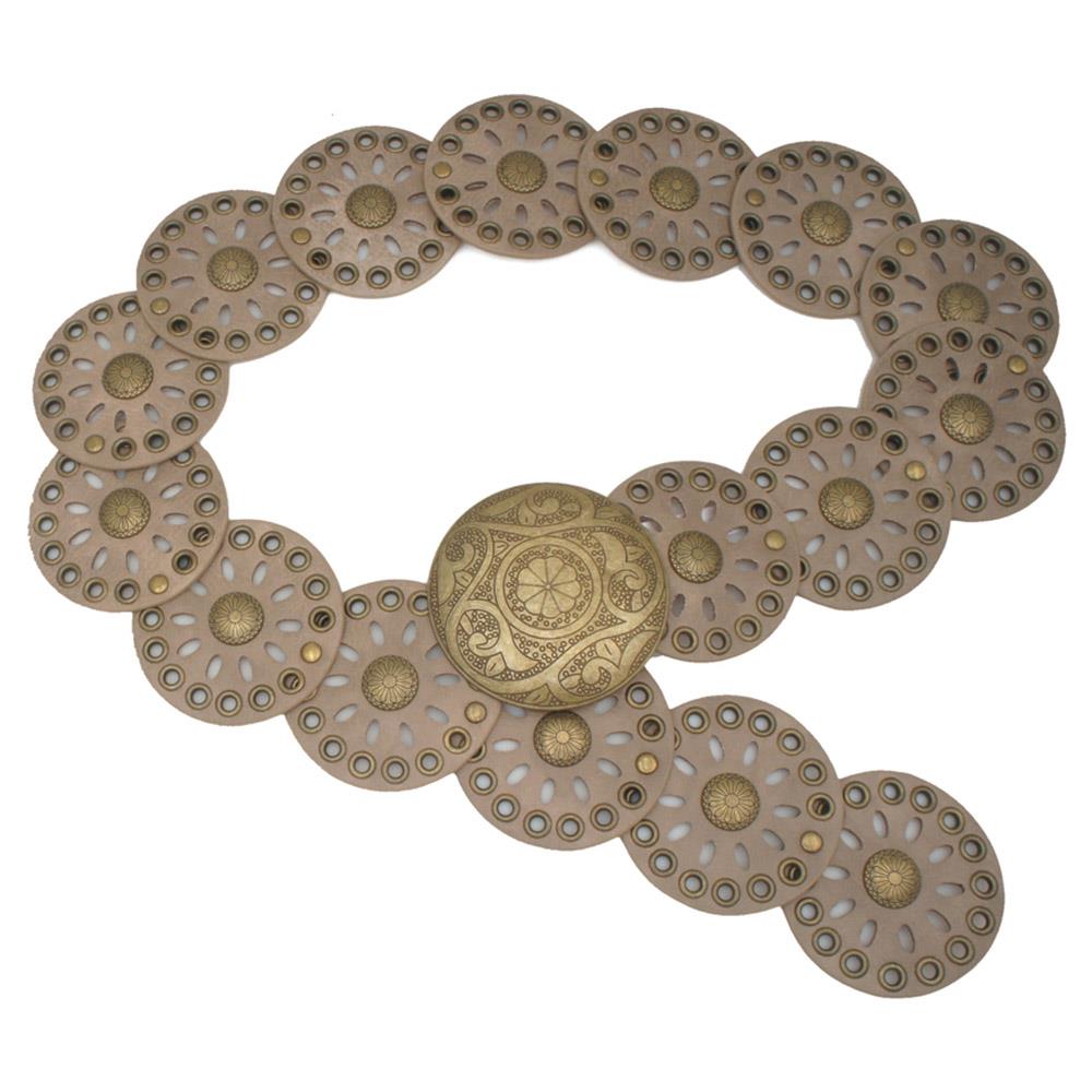 Flora Mandala Cut Out Eyelet Disc Hip Belt