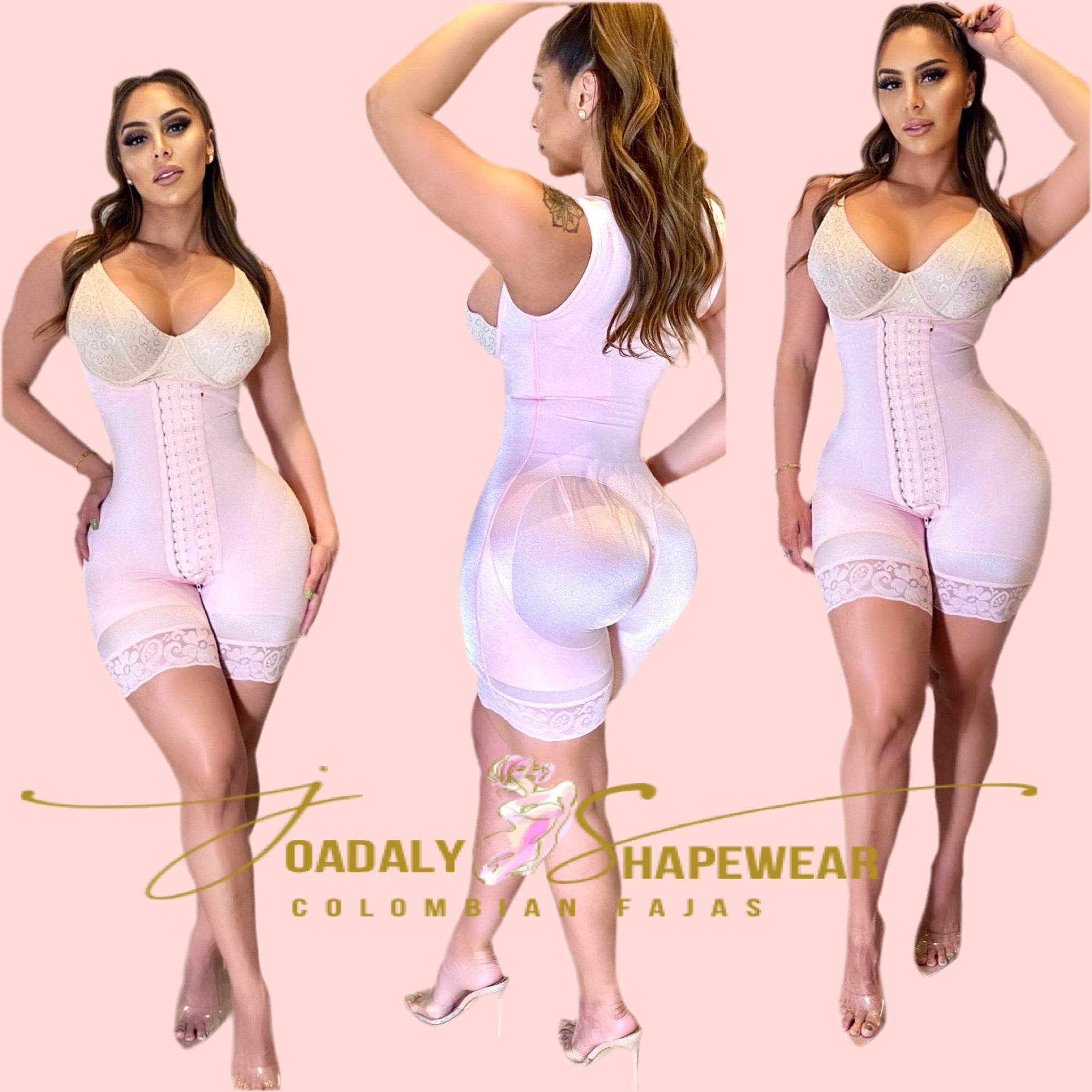 "RELOJ DE  ARENA" HOURGLASS MERMAID  Faja/Shaper- (Custom) PINK- Stage 2-3 or Daily wear