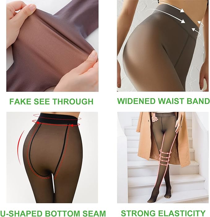 Thermal High Waisted Thick Pantyhose Winter Warm Tights
