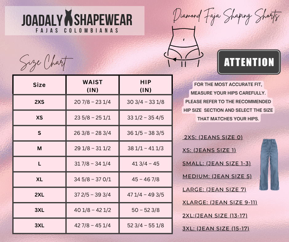 Silky Diamante  Seamless  Faja  (Shorter Leg)