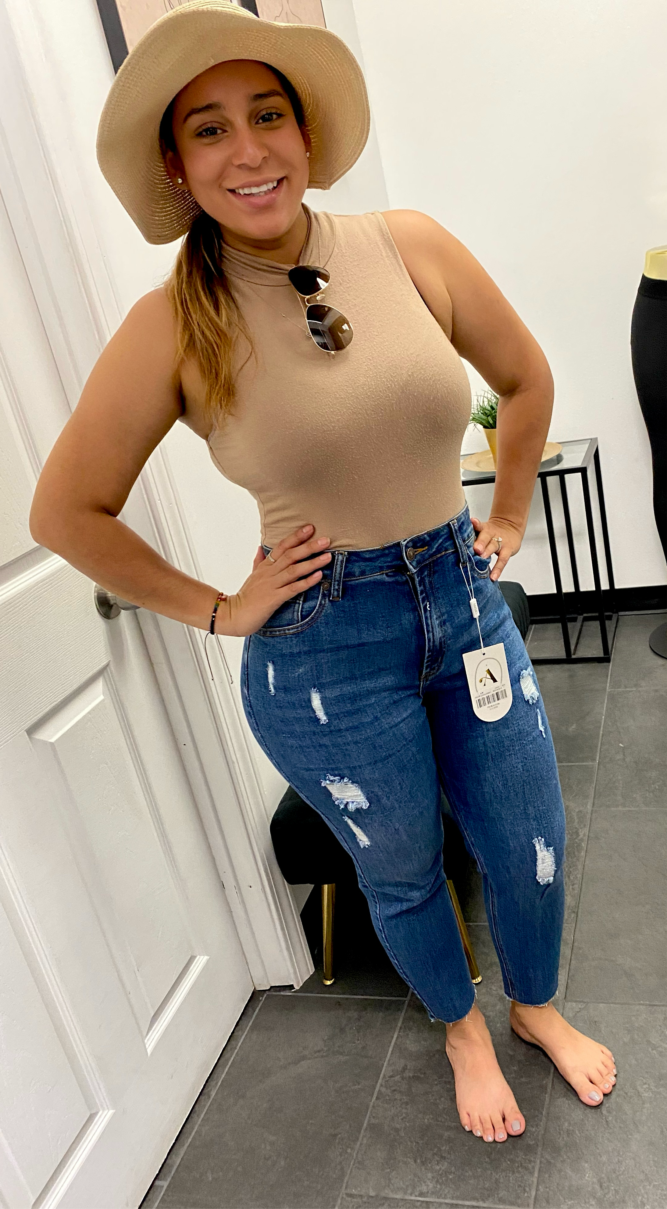 WOMEN ANGEL BOYFRIEND JEANS