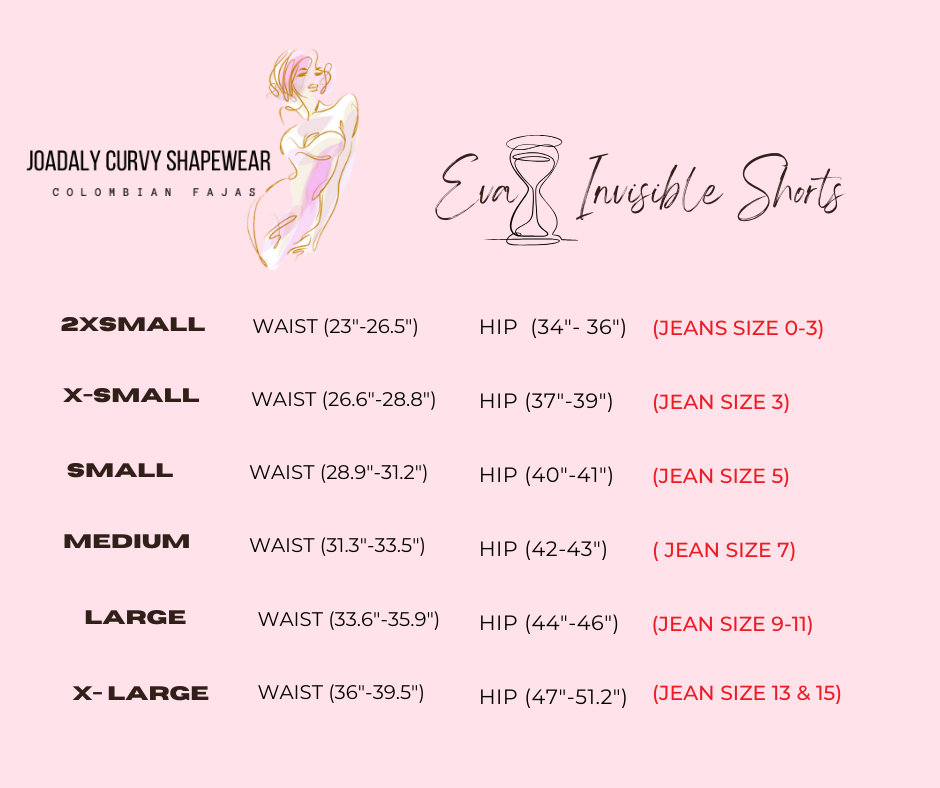 EVA Hourglass Pink Invisible Strapless Faja Shorts