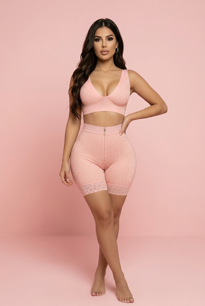 Custom Reloj De Arena  Sweetheart Shorts - Pink