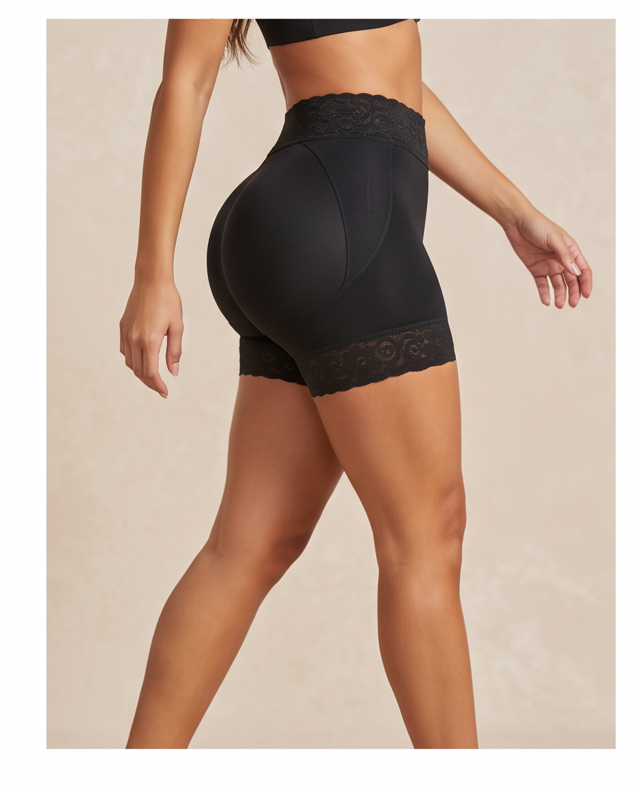 Silky Diamante  Seamless  Faja  (Shorter Leg)