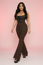 Luxor Curvy Colombian  Shaping Leggings  Flare Leg