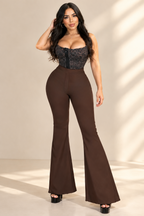 Luxor Curvy Colombian  Shaping Leggings  Flare Leg