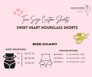 Custom Sweet Heart Shorts - Black