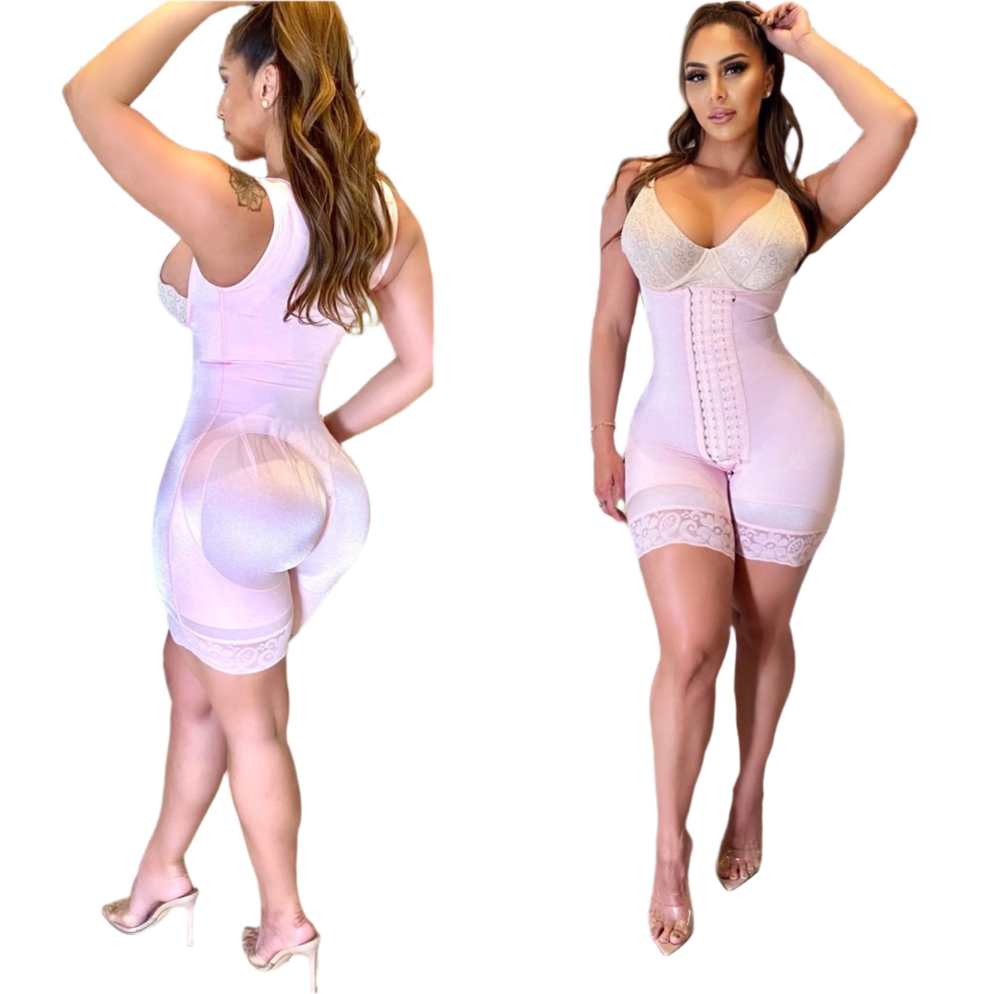 "RELOJ DE  ARENA" HOURGLASS MERMAID  Faja/Shaper- (Custom) PINK- Stage 2-3 or Daily wear