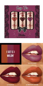 Sexy Trio Satin Lipstick Set