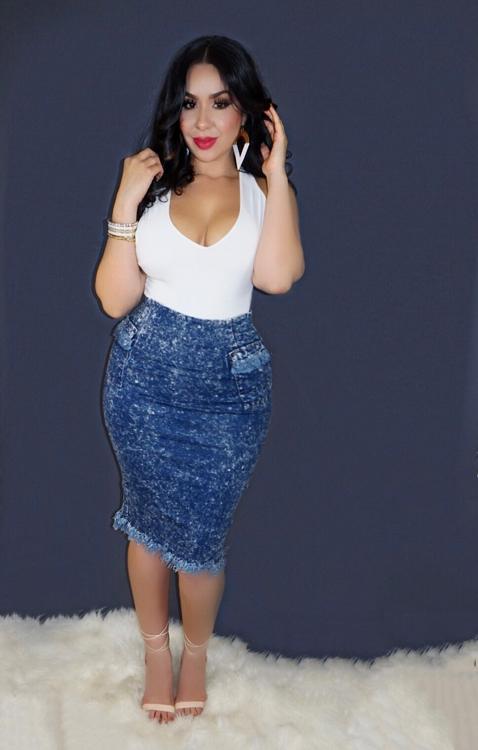 Elsita Denim Skirt