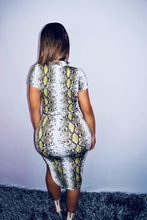 Load image into Gallery viewer, Neon Snake Dress
