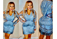 Load image into Gallery viewer, Sassy Classy- Blue Dress
