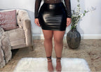 Milky Black Skirt