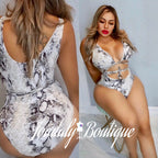 White Snake Bodysuit