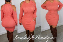 Load image into Gallery viewer, Coral Sweater Dress
