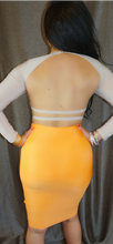 Load image into Gallery viewer, Acid Orange  Bandage Skirt
