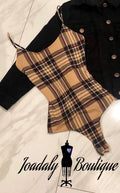 PLAID BODYSUIT