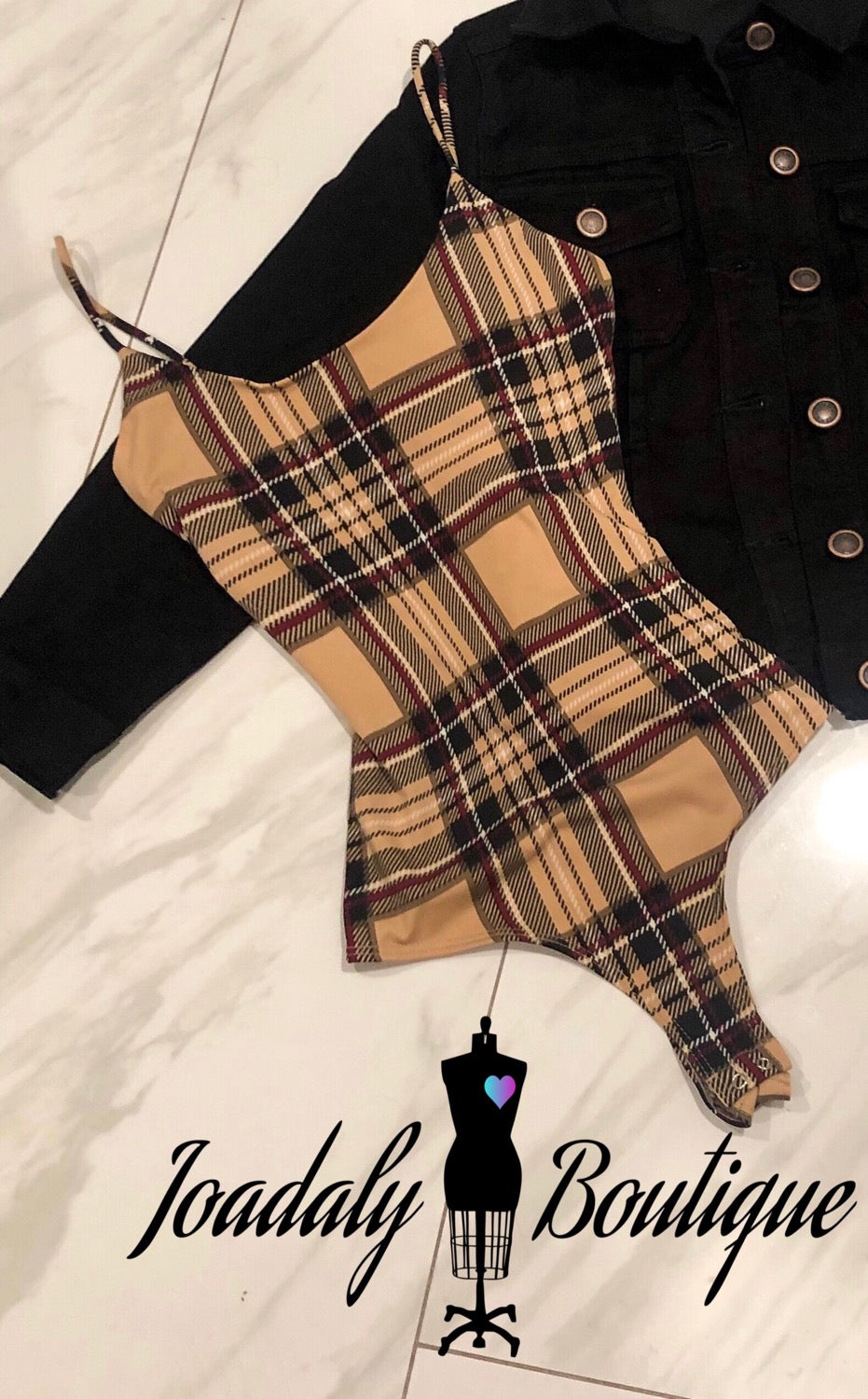 PLAID BODYSUIT