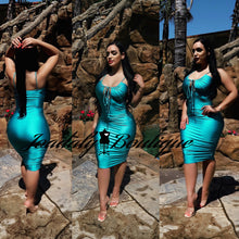 Load image into Gallery viewer, Aqua Princess Dress
