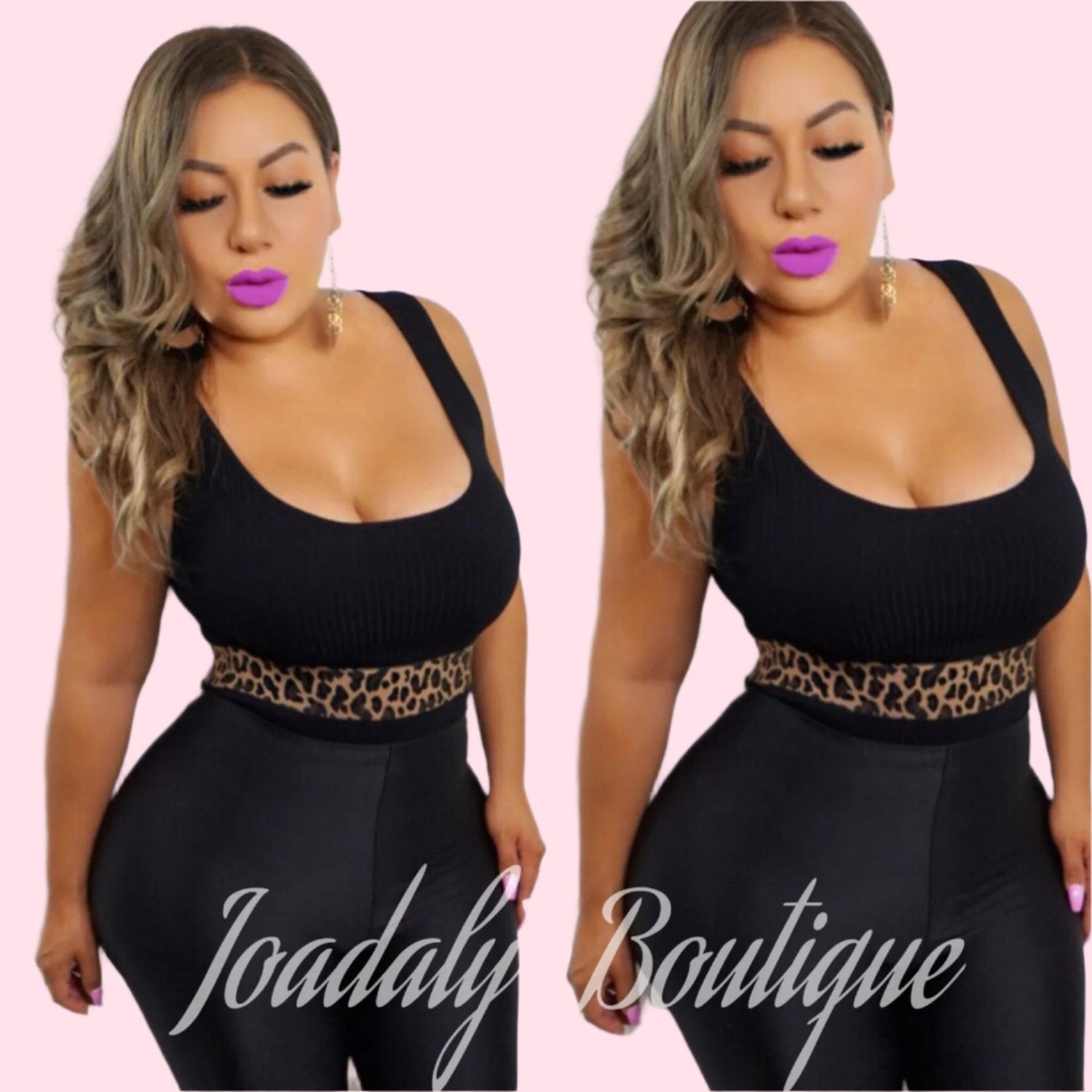 Black Leopard Bodysuit