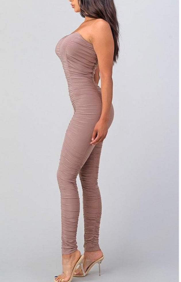 MAUVENINA  RUCHED JUMPSUIT
