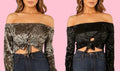 SUZZY VELVET CROP TOP
