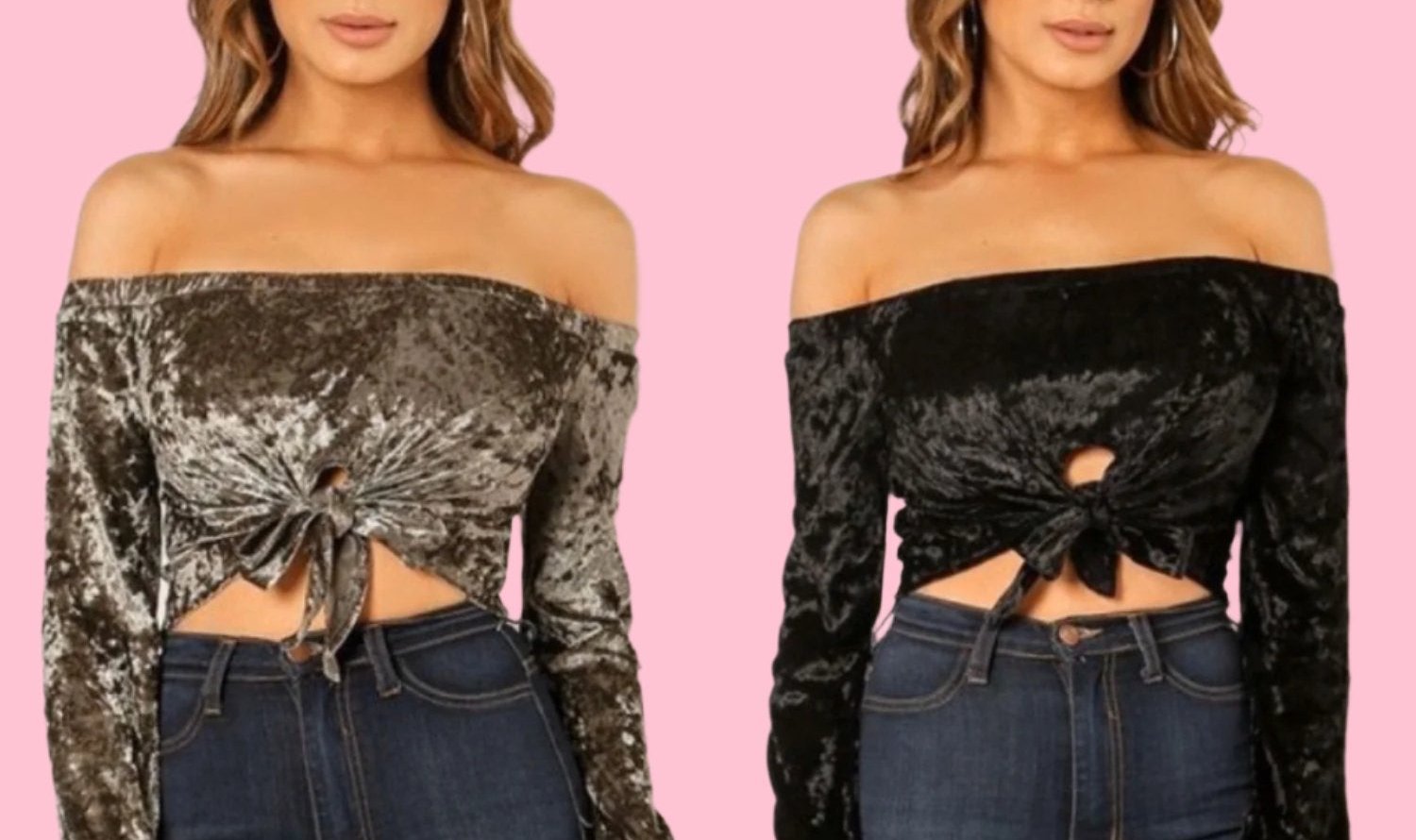 SUZZY VELVET CROP TOP