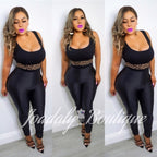 Black Leopard Bodysuit