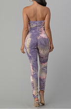 Tie Dye dress ruched Jumpsuit