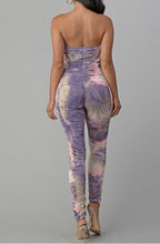 Load image into Gallery viewer, Tie Dye dress ruched Jumpsuit
