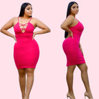 Joanna fushia long dress
