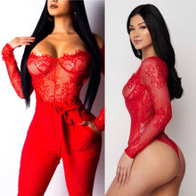 Load image into Gallery viewer, Sexy Red bodysuit
