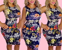 Load image into Gallery viewer, Blue Floral Dress
