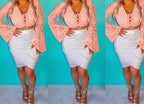 Crystal White Bandage Skirt