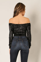 SUZZY VELVET CROP TOP