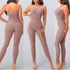 MAUVENINA  RUCHED JUMPSUIT