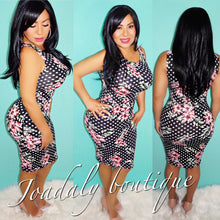 Load image into Gallery viewer, Polka Dot Floral Dress
