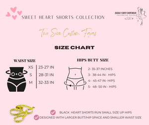 Sweet Heart Shorts - Black