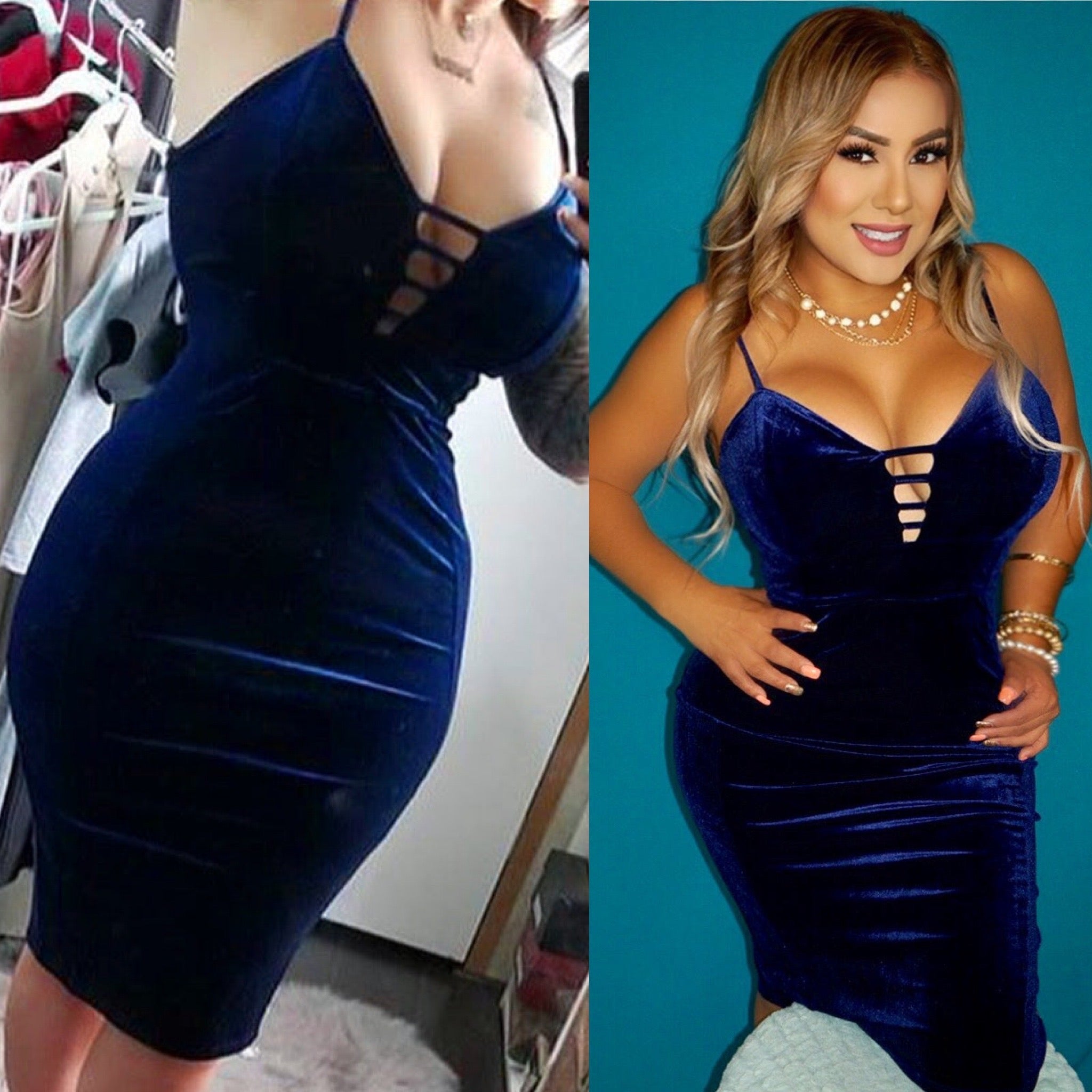 Classy Navy Blue Dress