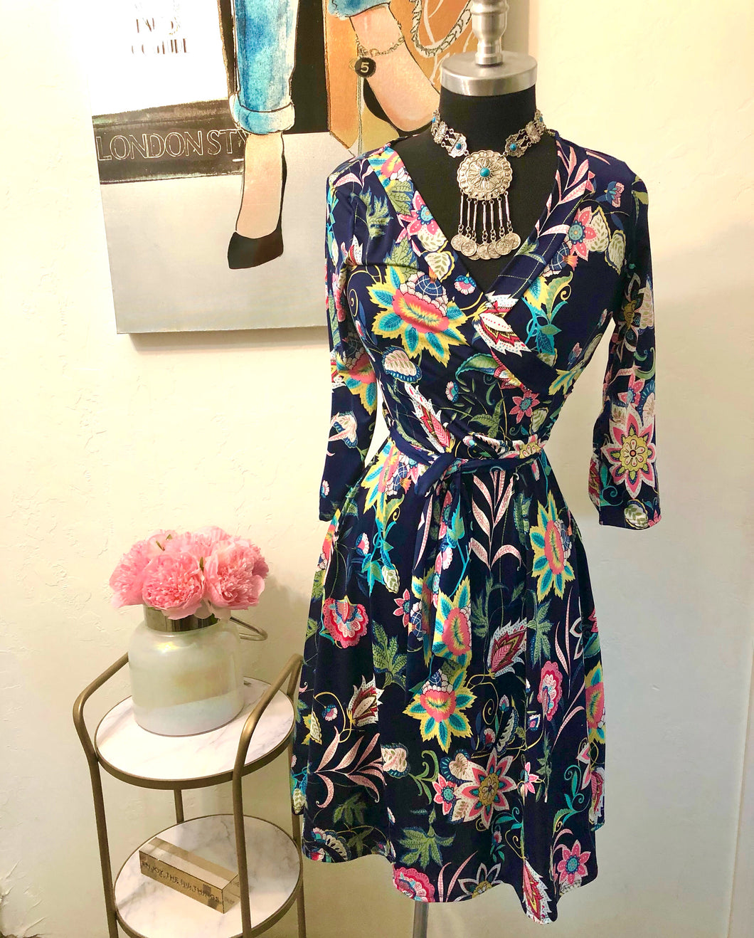 Sweet  Navy Dress
