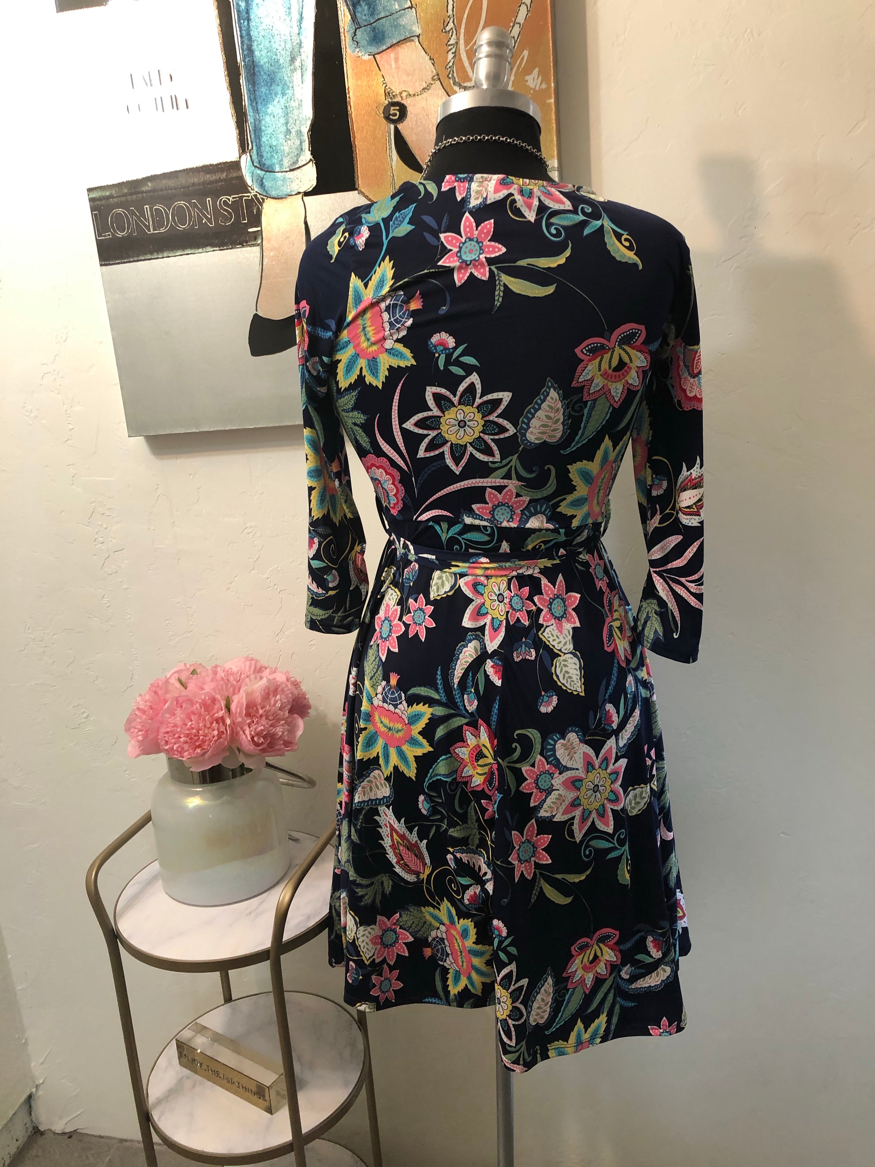 Sweet  Navy Dress