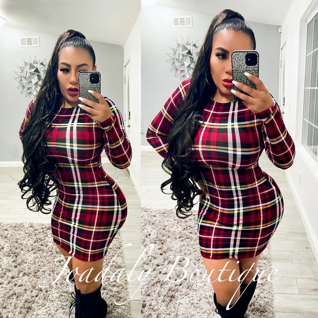 Diva Plaid Dress