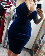 Classy Navy Blue Dress