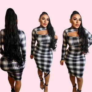 Lady Plaid Dress